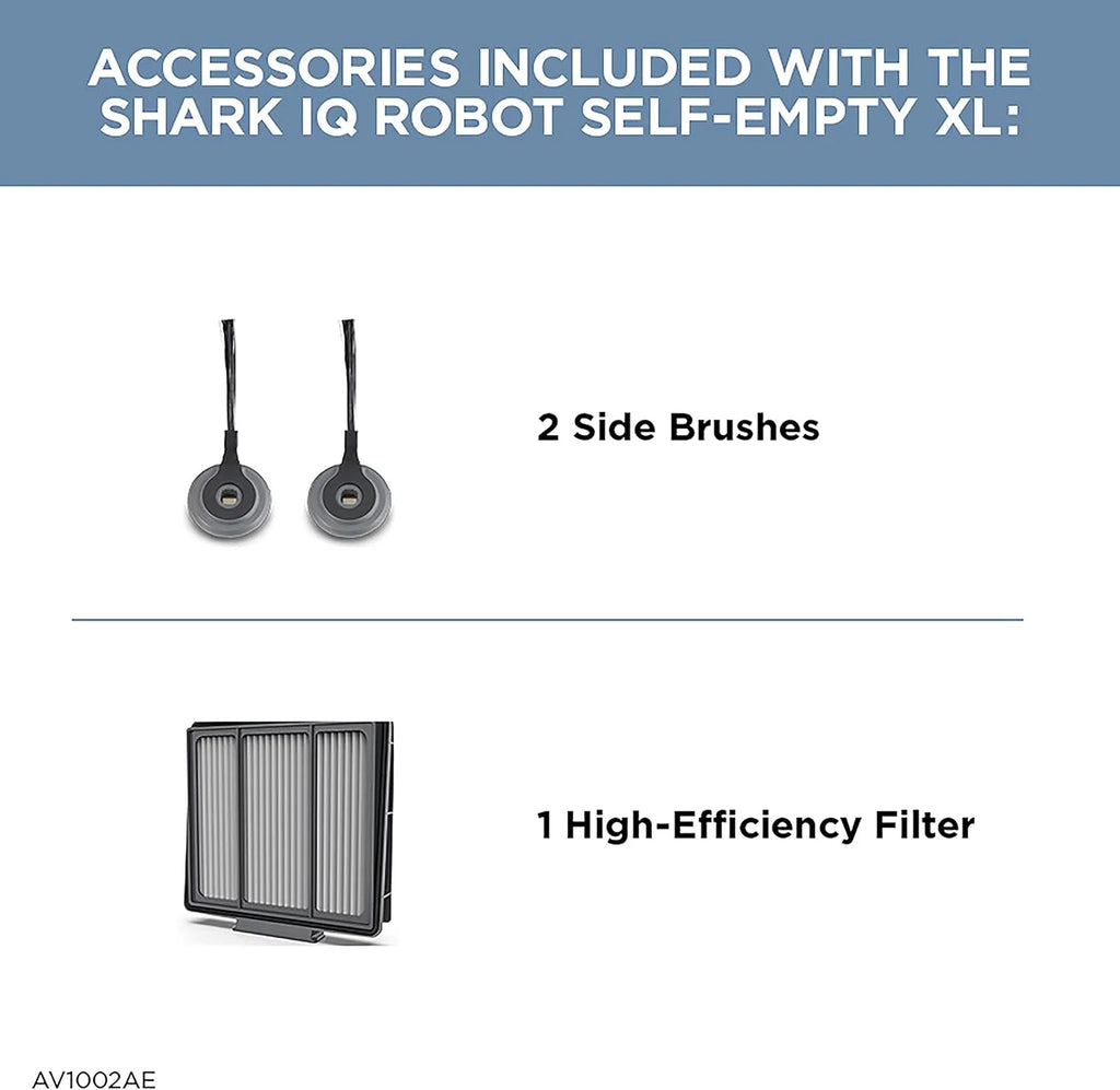 Robot Vacuum & Mop Combo, Powerful Suction, Matrix Plus, 60-Day Debris Capacity, HEPA Bagless Self Empty Base, Sonic Mopping, Home Mapping for Pet Hair - Carpets & Hardfloor, AV2610WA