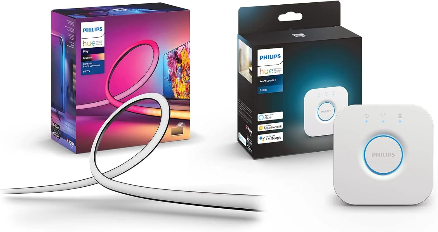 65-inch smart TV light strip, flowing color-changing LED light strip, multi-color TV backlight synced with music and games
