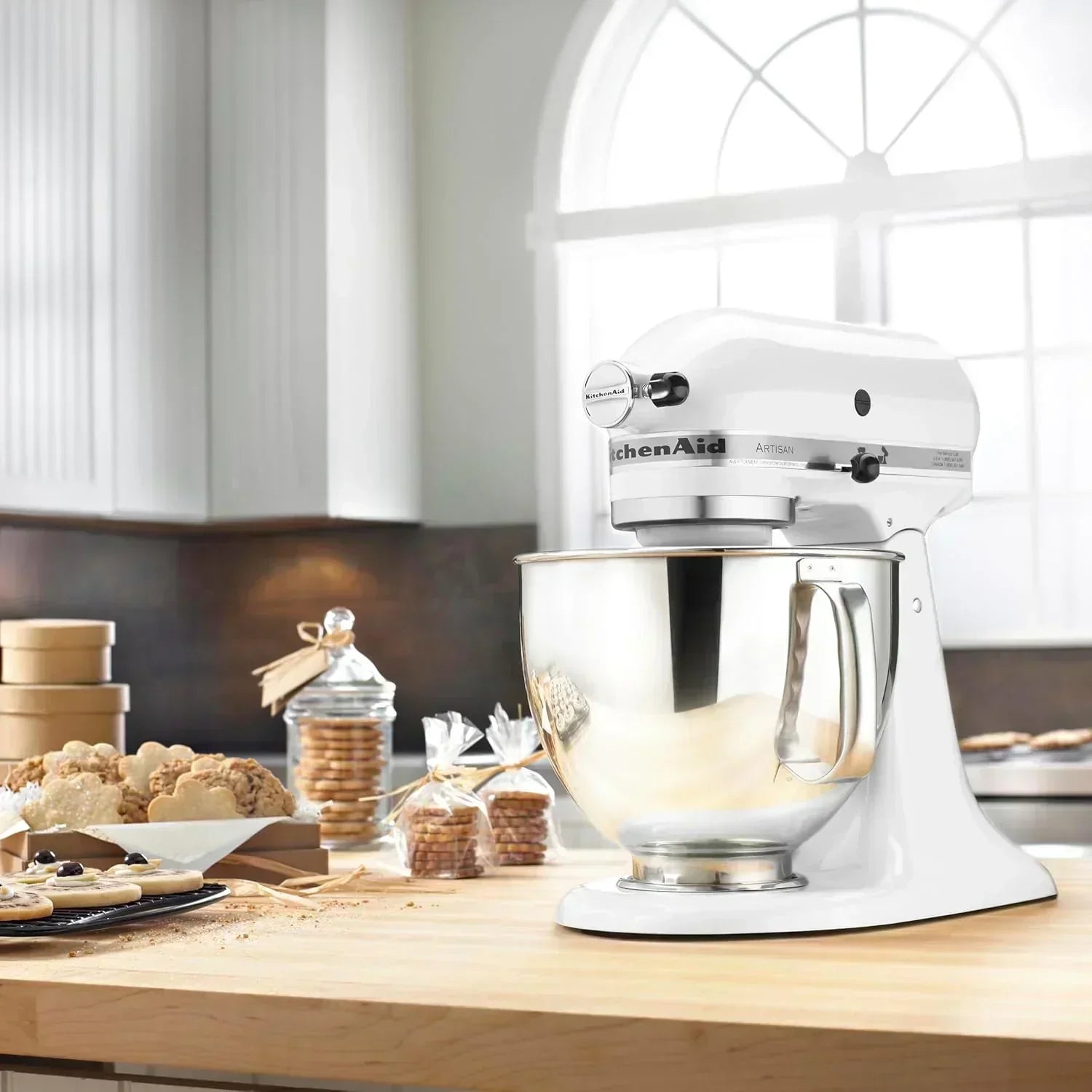 KitchenAid Artisan 5-Quart Tilt-Head Stand Mixer with Pour Flap