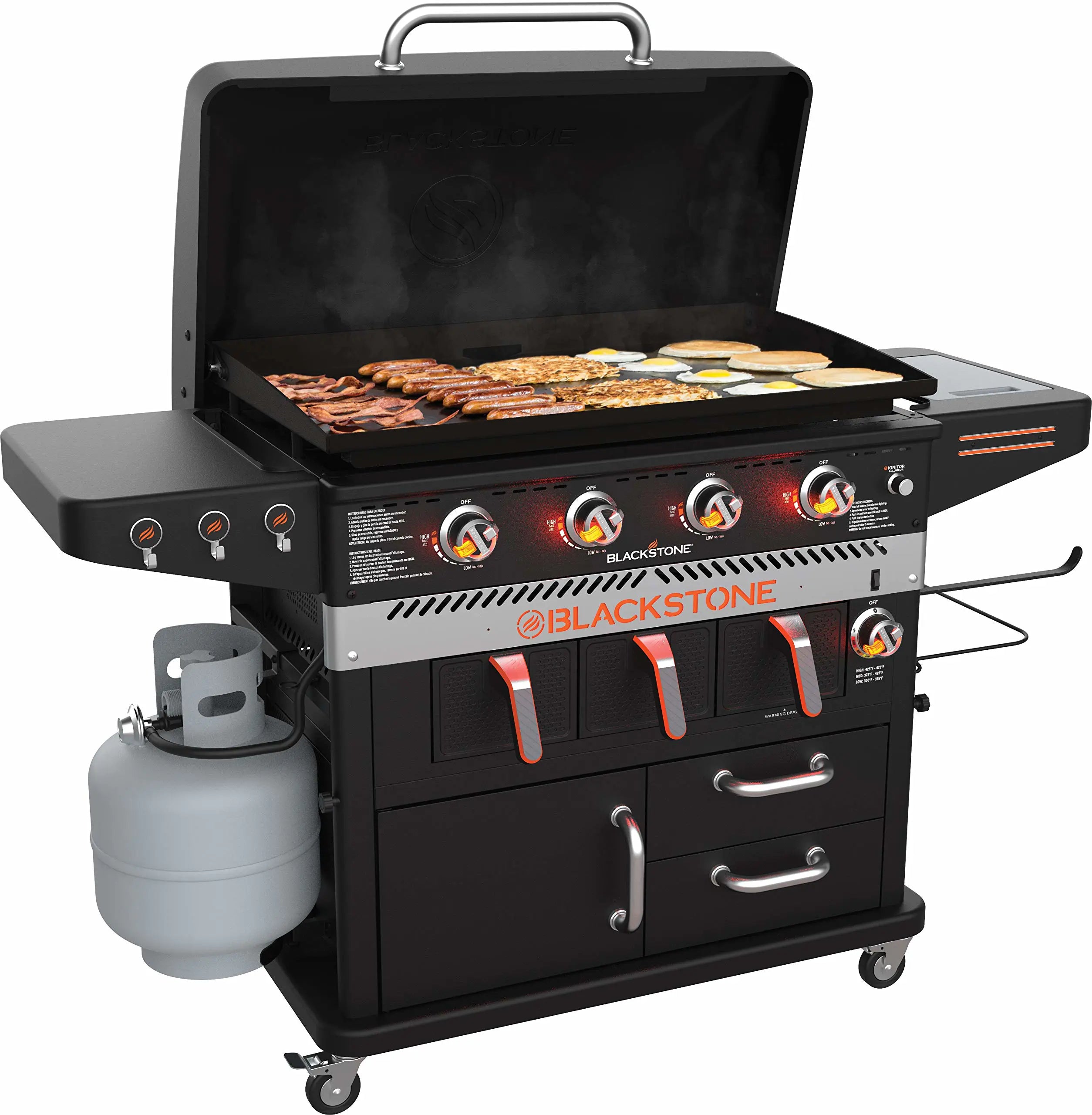 Blackstone 4 Burner and Air Fryer Combo - 36