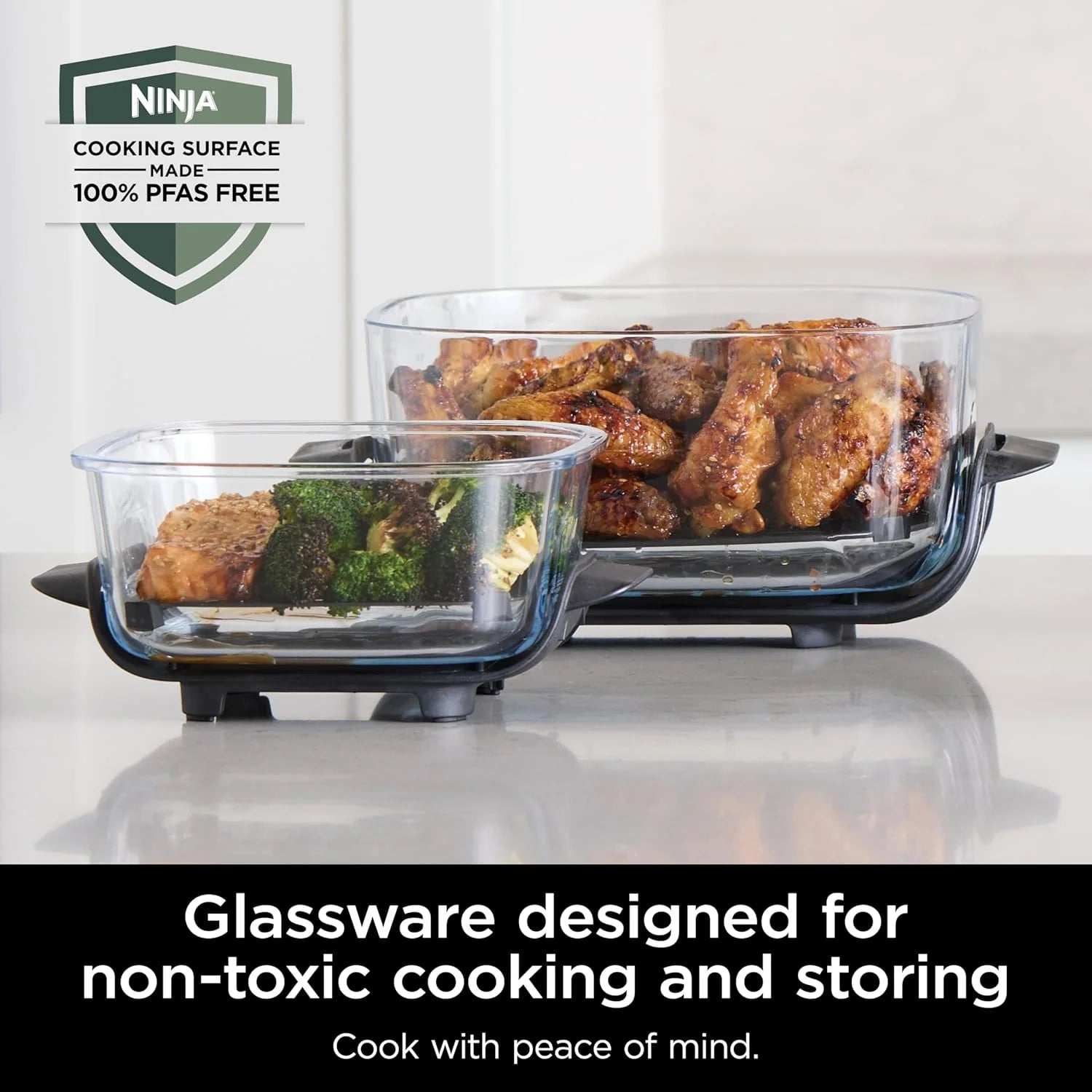 Ninja Crispi 4-in-1 Portable Glass Air Fryer Cooking System