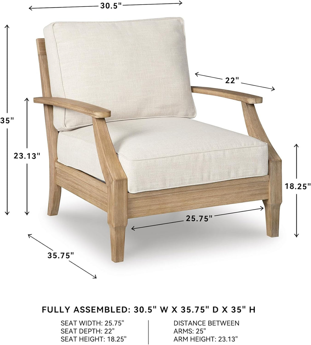 Coastal view outdoor terrace eucalyptus sofa